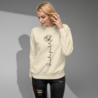 Grateful Rose Premium Crewneck | Women's Christian Sweatshirt