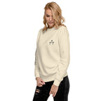 3 Crosses Crewneck with Be The Ark Sleeve Print | Christian Sweatshirt