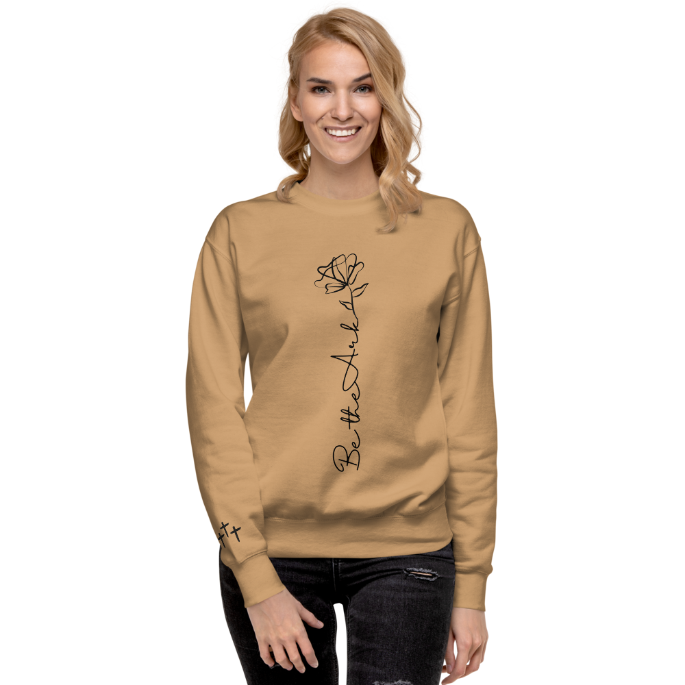 Be the Ark Rose Premium Crewneck | Women's Christian Sweatshirt