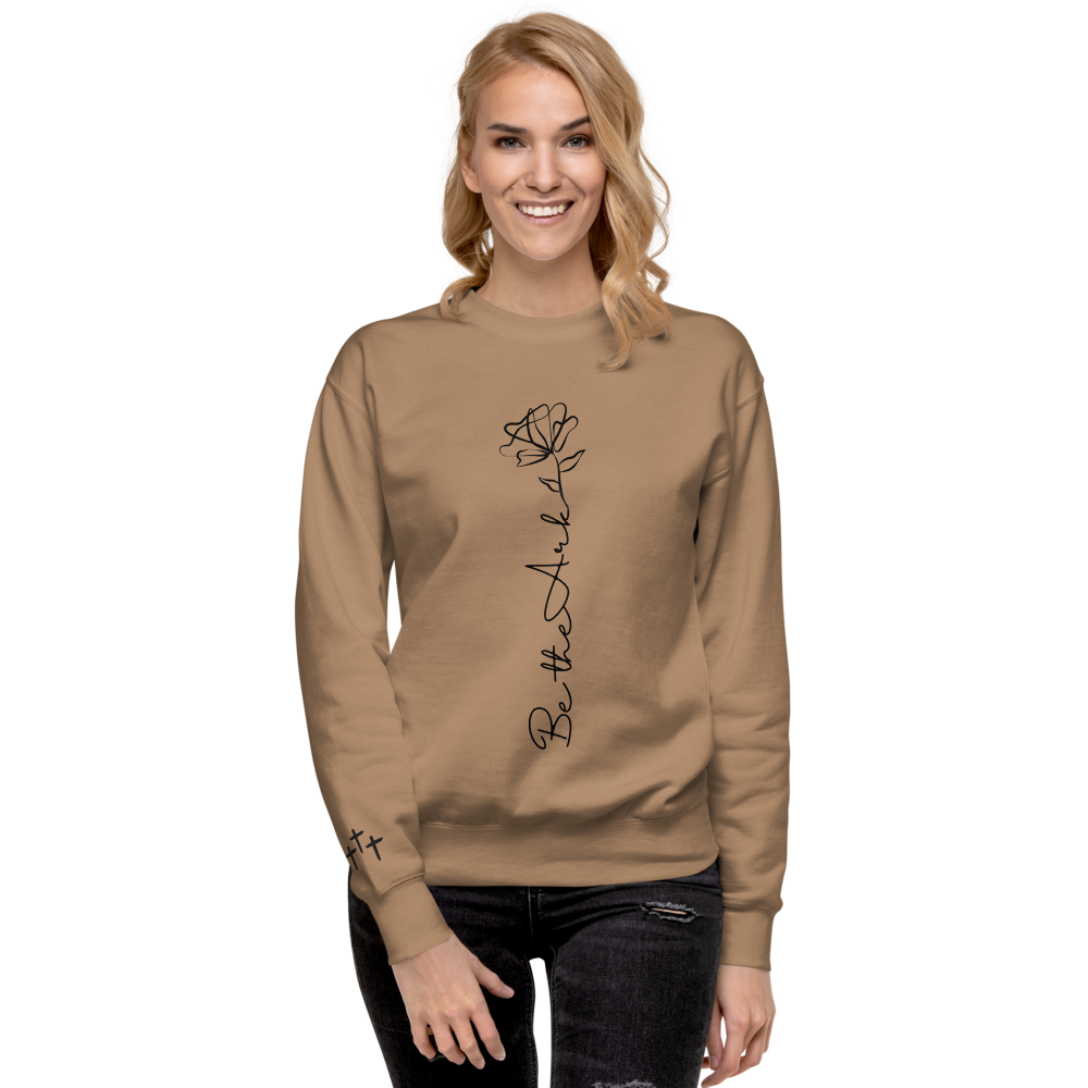 Be the Ark Rose Premium Crewneck | Women's Christian Sweatshirt