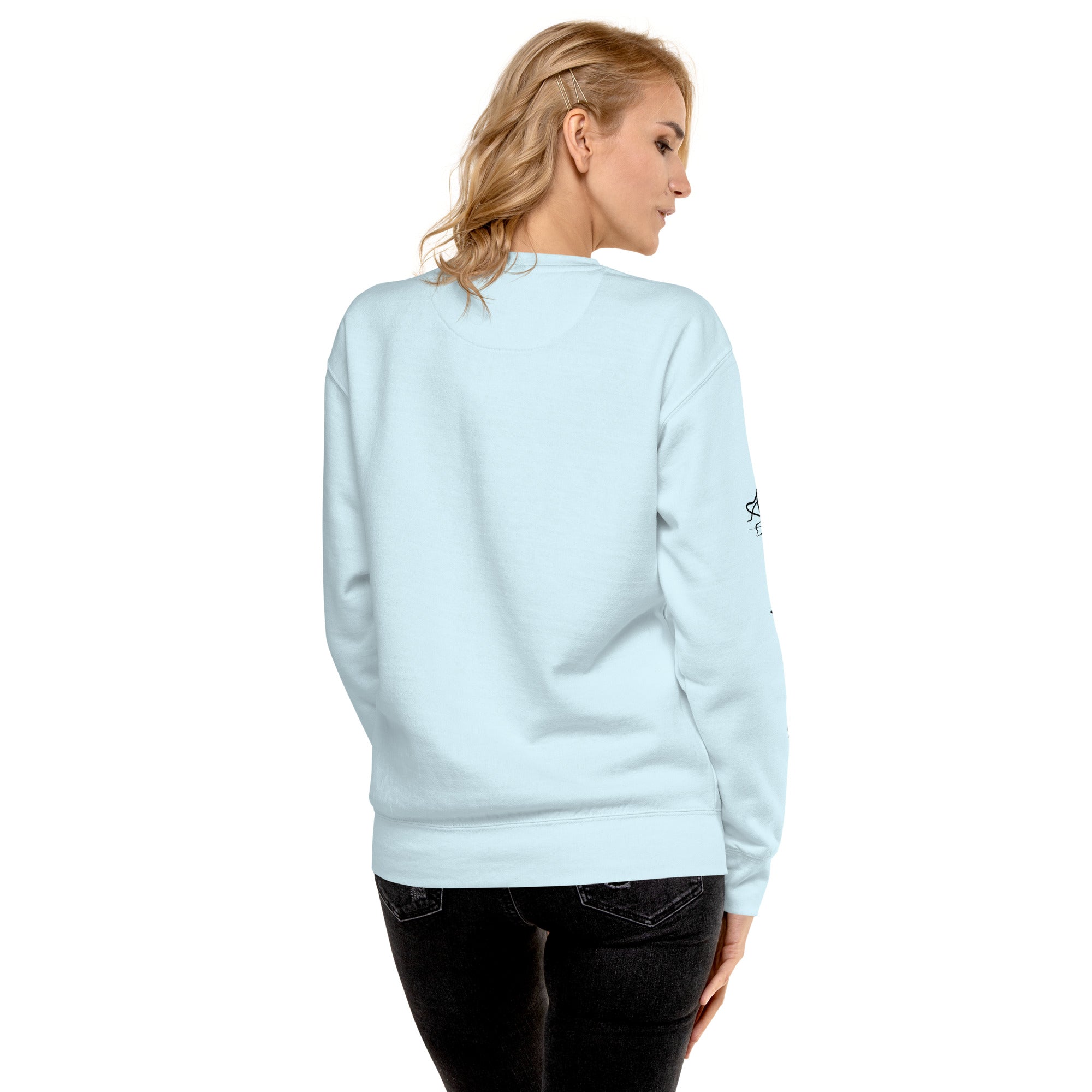 3 Crosses Crewneck with Be The Ark Sleeve Print | Christian Sweatshirt