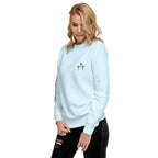 3 Crosses Crewneck with Be The Ark Sleeve Print | Christian Sweatshirt