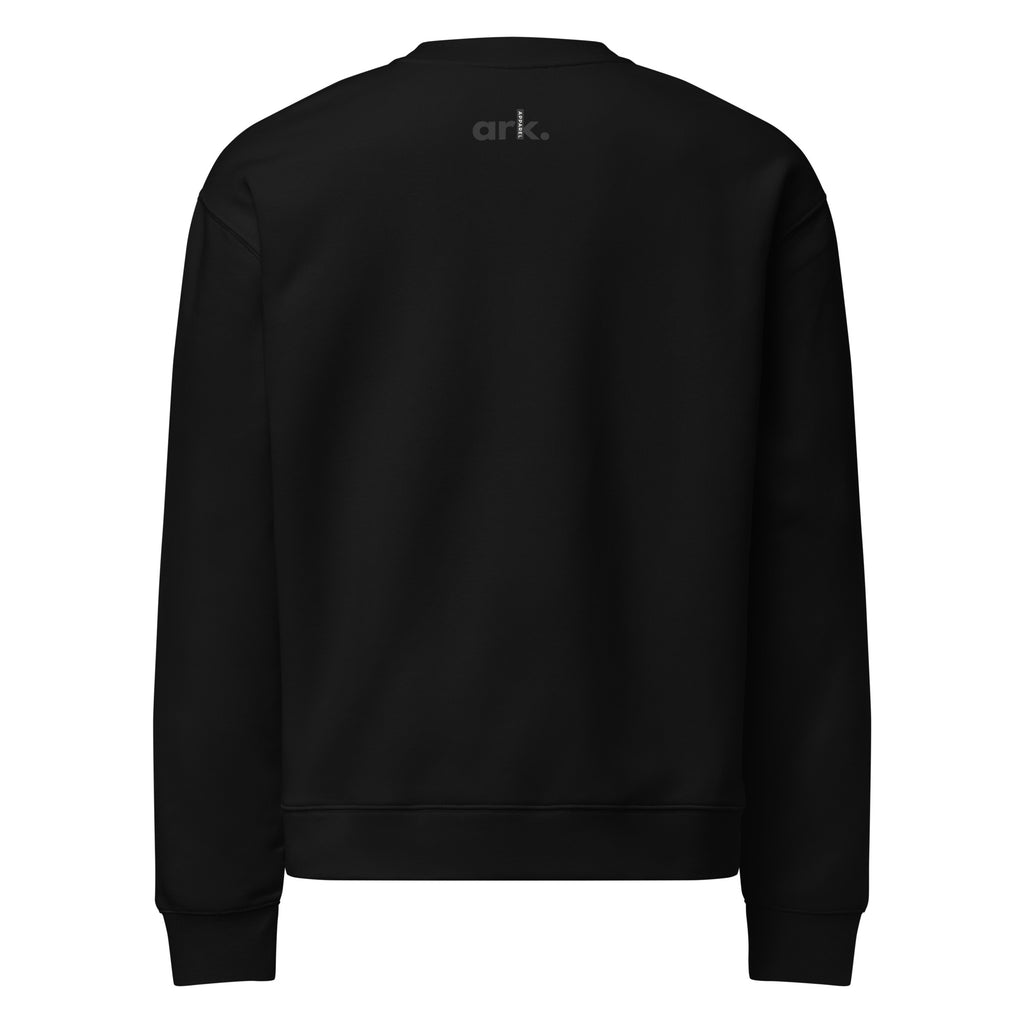 Men Crew Neck Sweatshirt with Front Text Print Long Sleeve