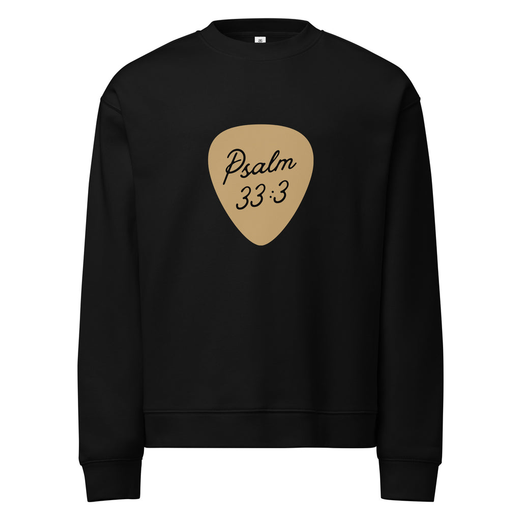 Men Crew Neck Sweatshirt with Front Text Print Long Sleeve