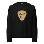 Men Crew Neck Sweatshirt with Front Text Print Long Sleeve