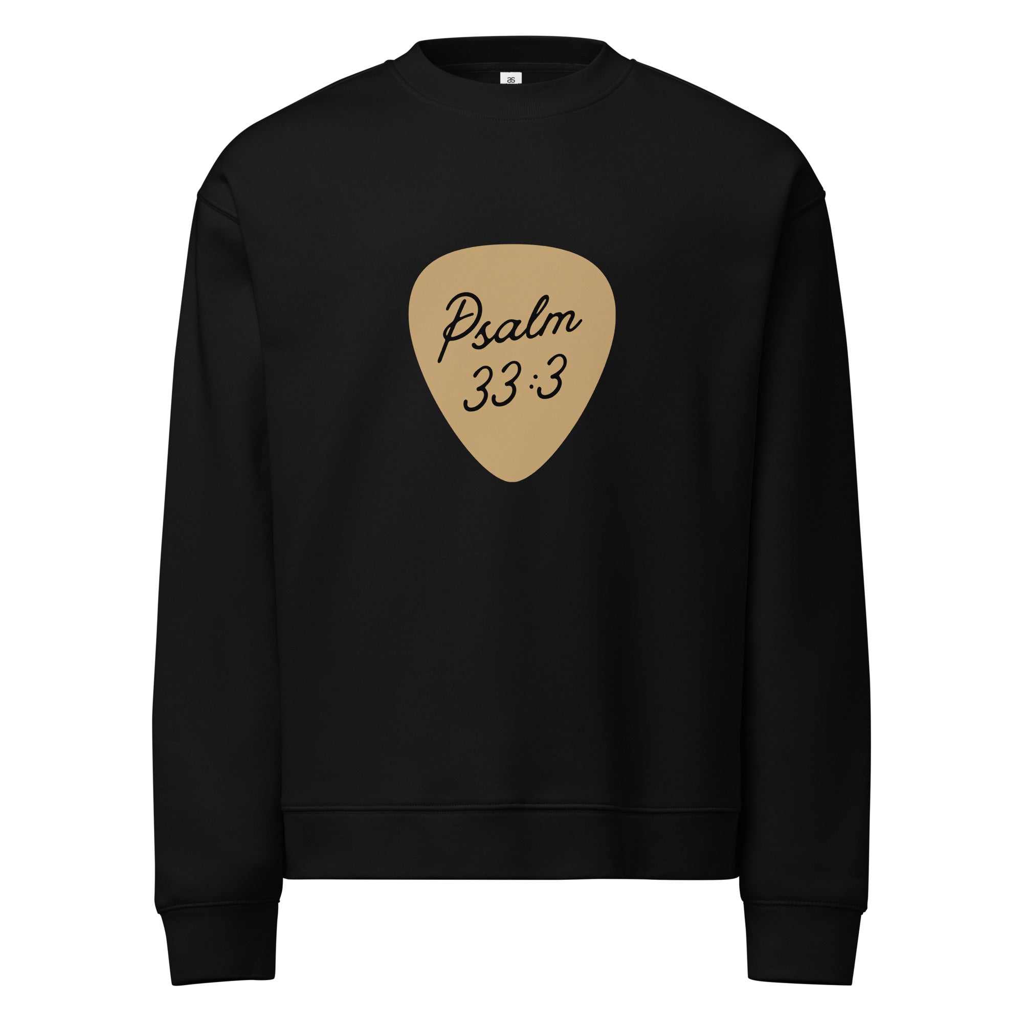 Men Crew Neck Sweatshirt with Front Text Print Long Sleeve
