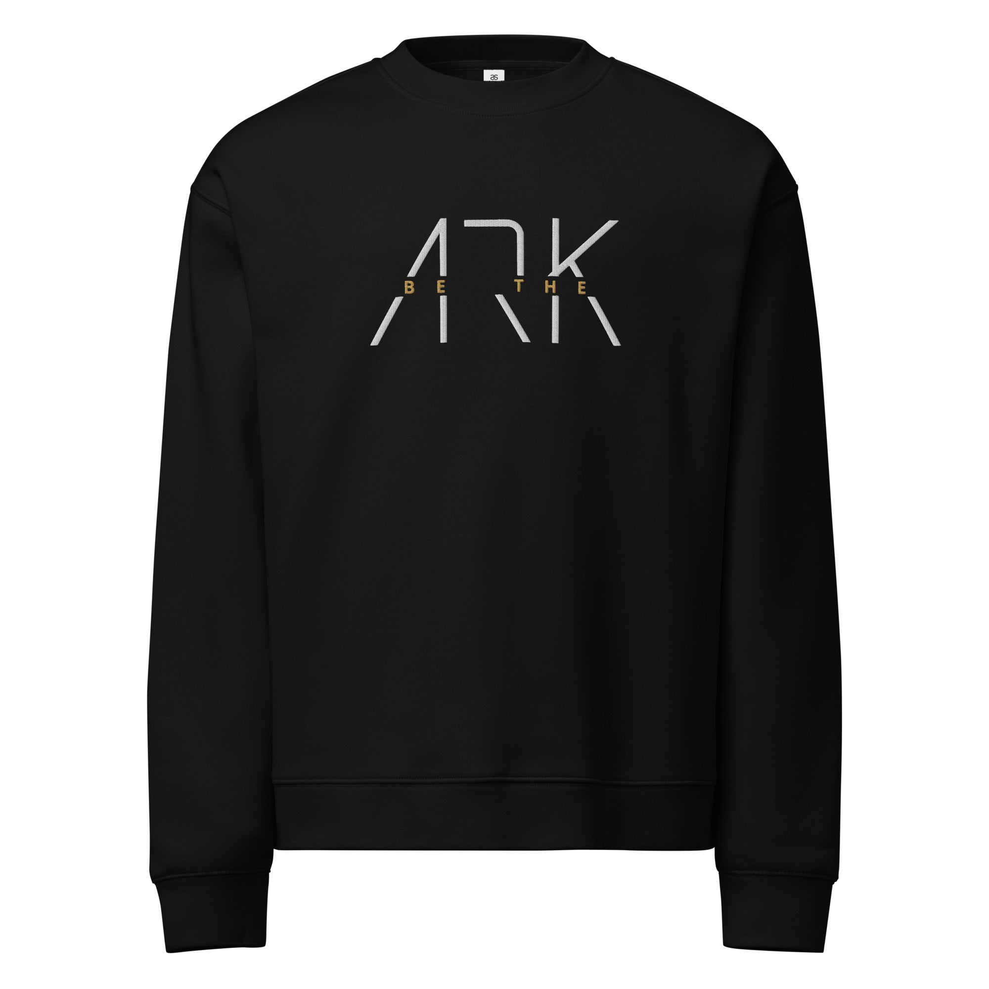 Men's Crew Neck Sweatshirt - Be The Ark Embroidery - Various Colors Christian Faith Sweater