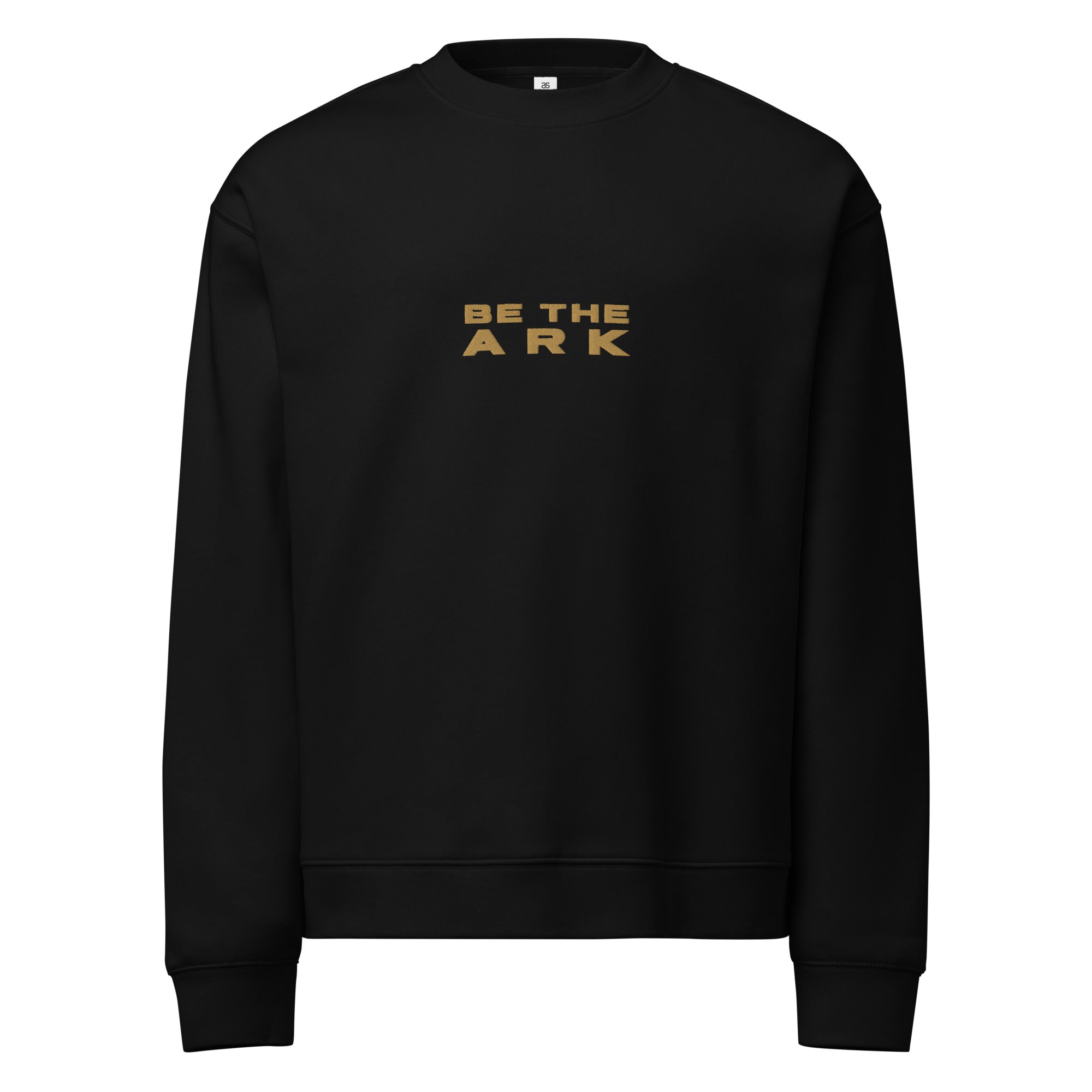Men's Relaxed Crew Neck Sweatshirt - Be The Ark Embroidery - Various Colors Christian Faith Sweater