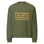 Men Crew Neck Sweatshirt with Front Text Print Long Sleeve