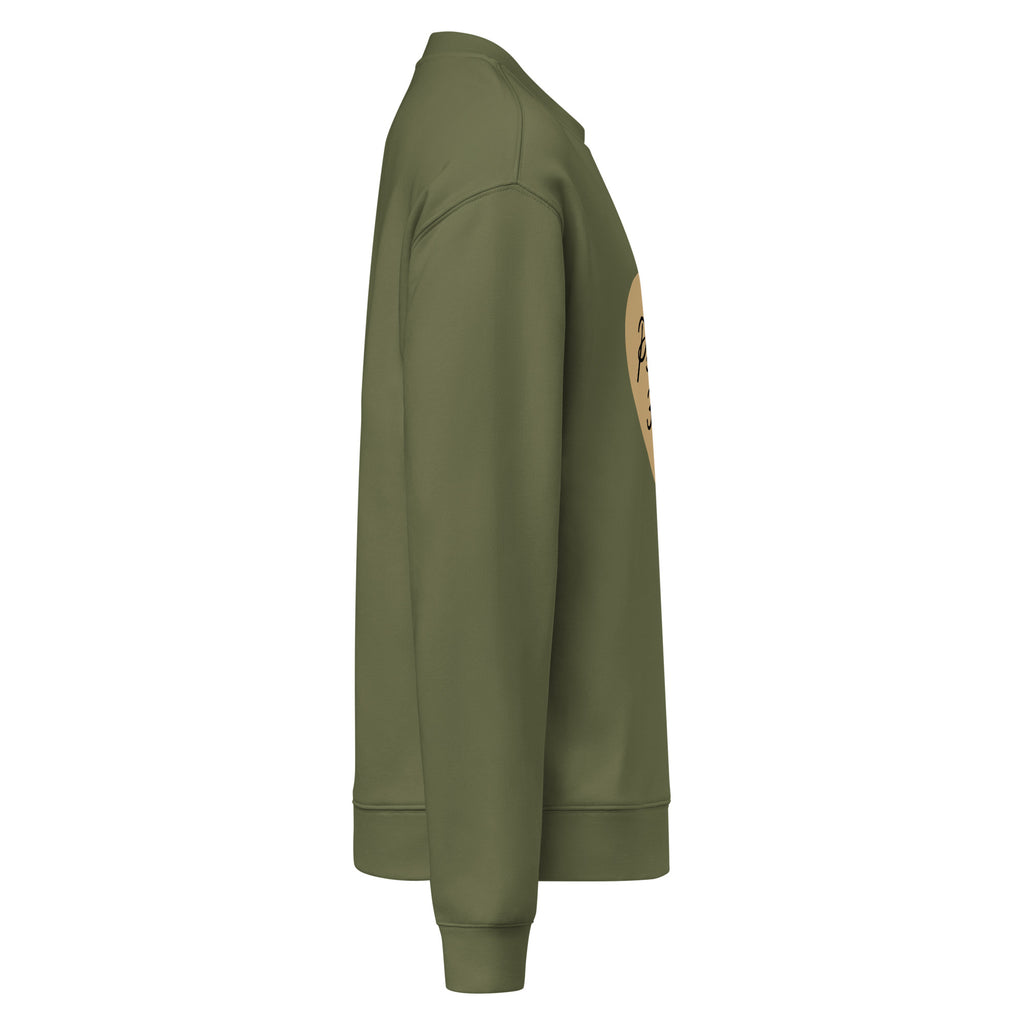 Men Crew Neck Sweatshirt with Front Text Print Long Sleeve