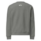 Men Crew Neck Sweatshirt with Front Text Print Long Sleeve