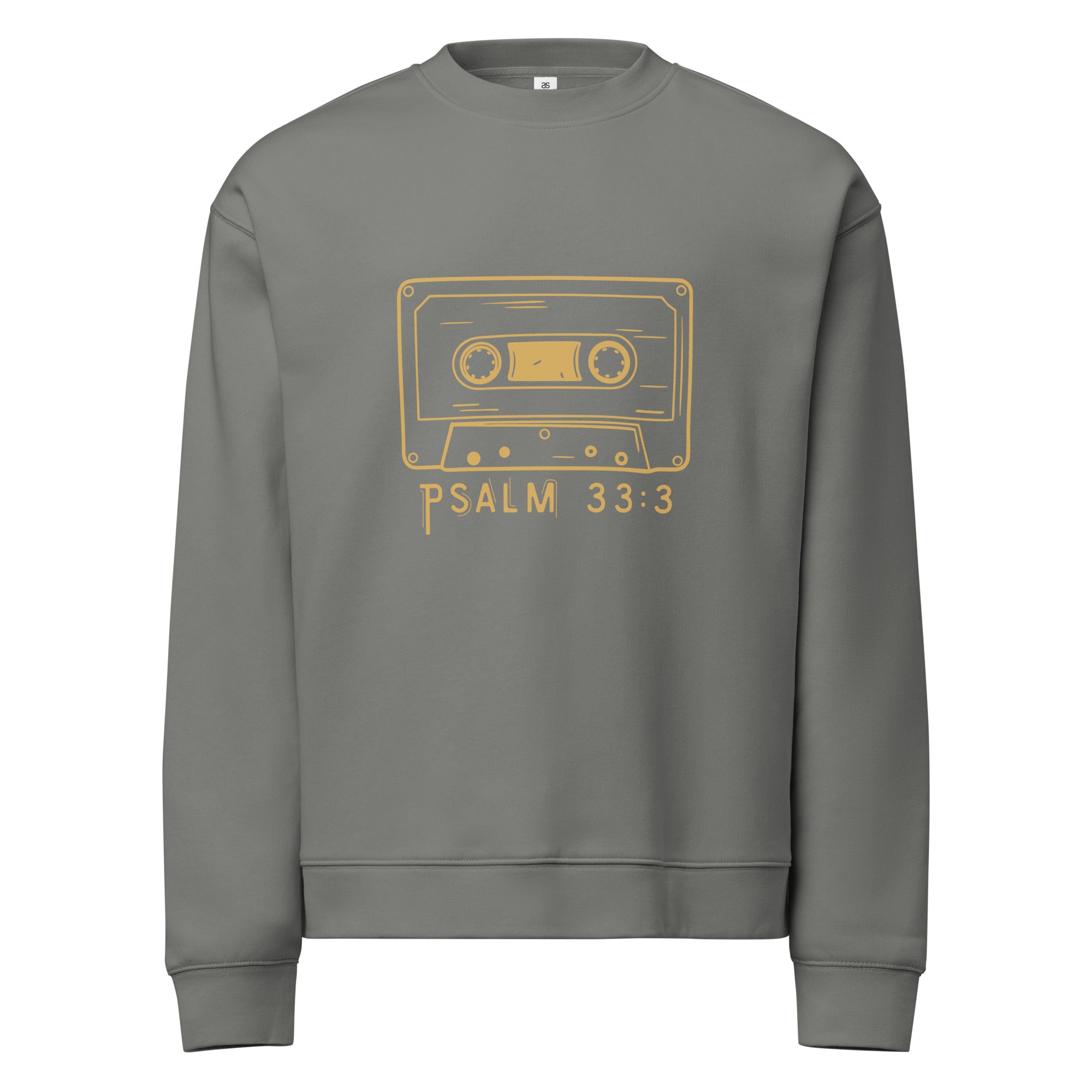 Men's Crew Neck Sweatshirt - Psalm 33:3 Bible Verse Print - Various Colors Christian Faith Sweater