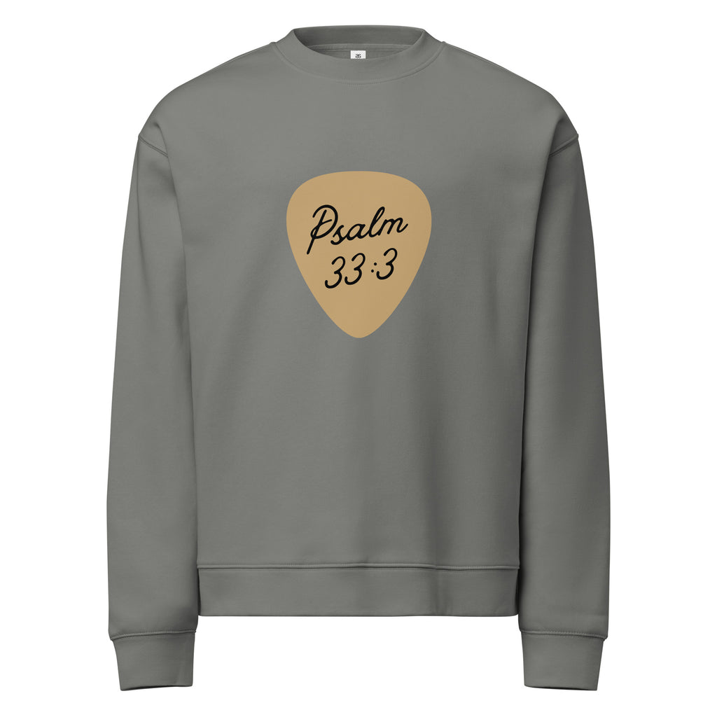 Men Crew Neck Sweatshirt with Front Text Print Long Sleeve