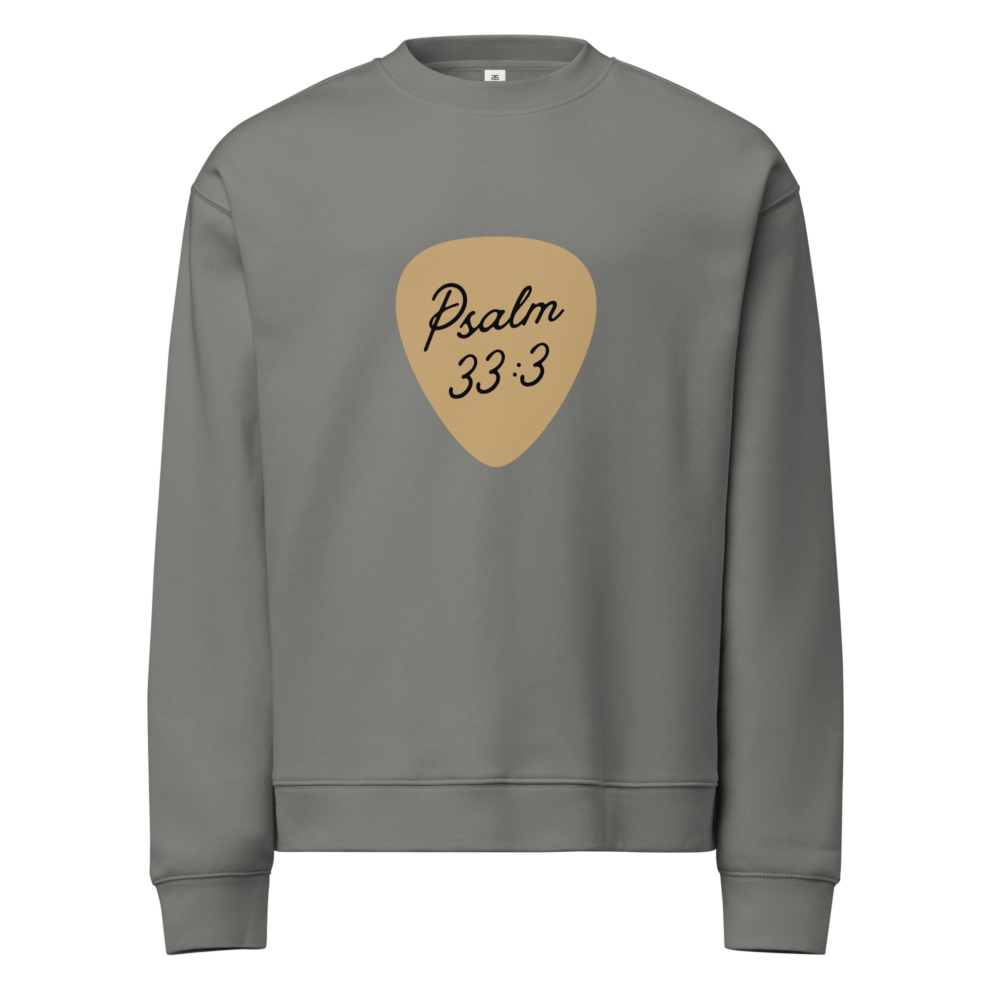 Men Crew Neck Sweatshirt with Front Text Print Long Sleeve