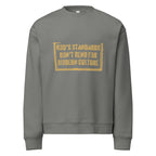 Men Crew Neck Sweatshirt with Front Text Print Long Sleeve