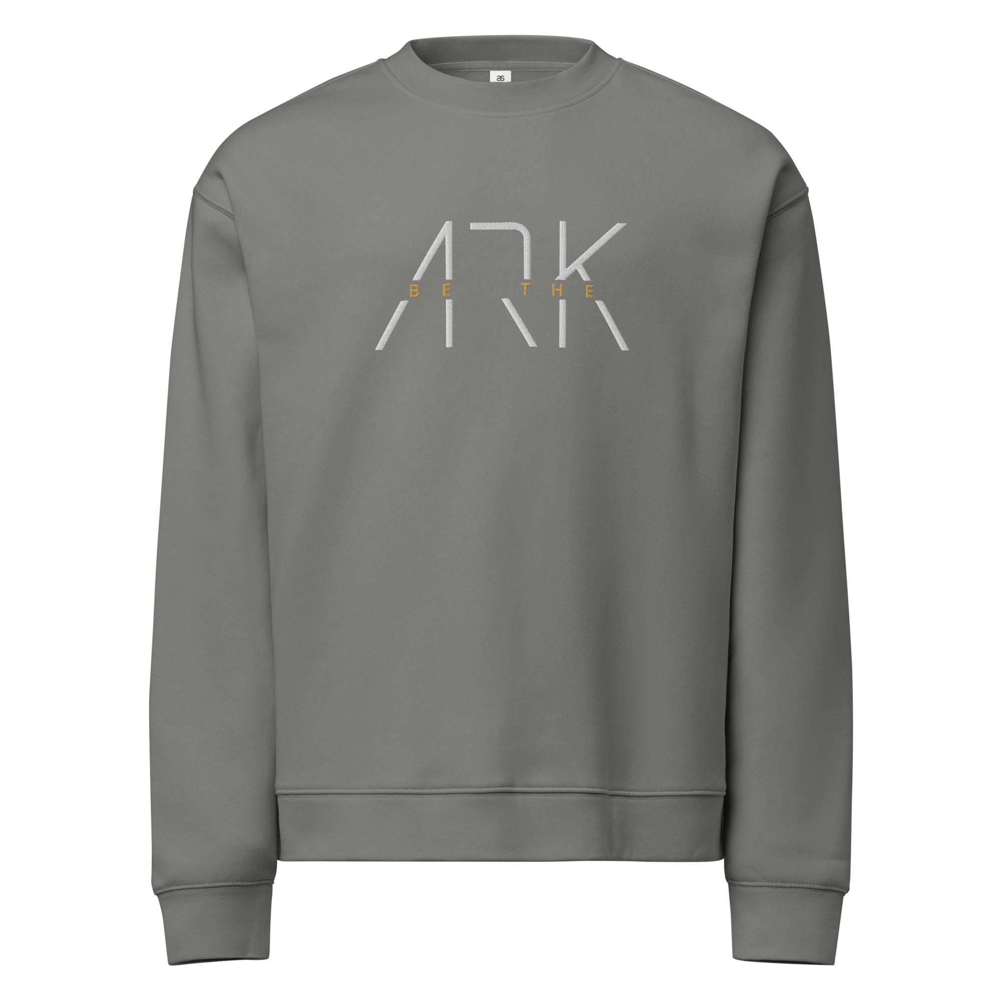Men's Crew Neck Sweatshirt - Be The Ark Embroidery - Various Colors Christian Faith Sweater