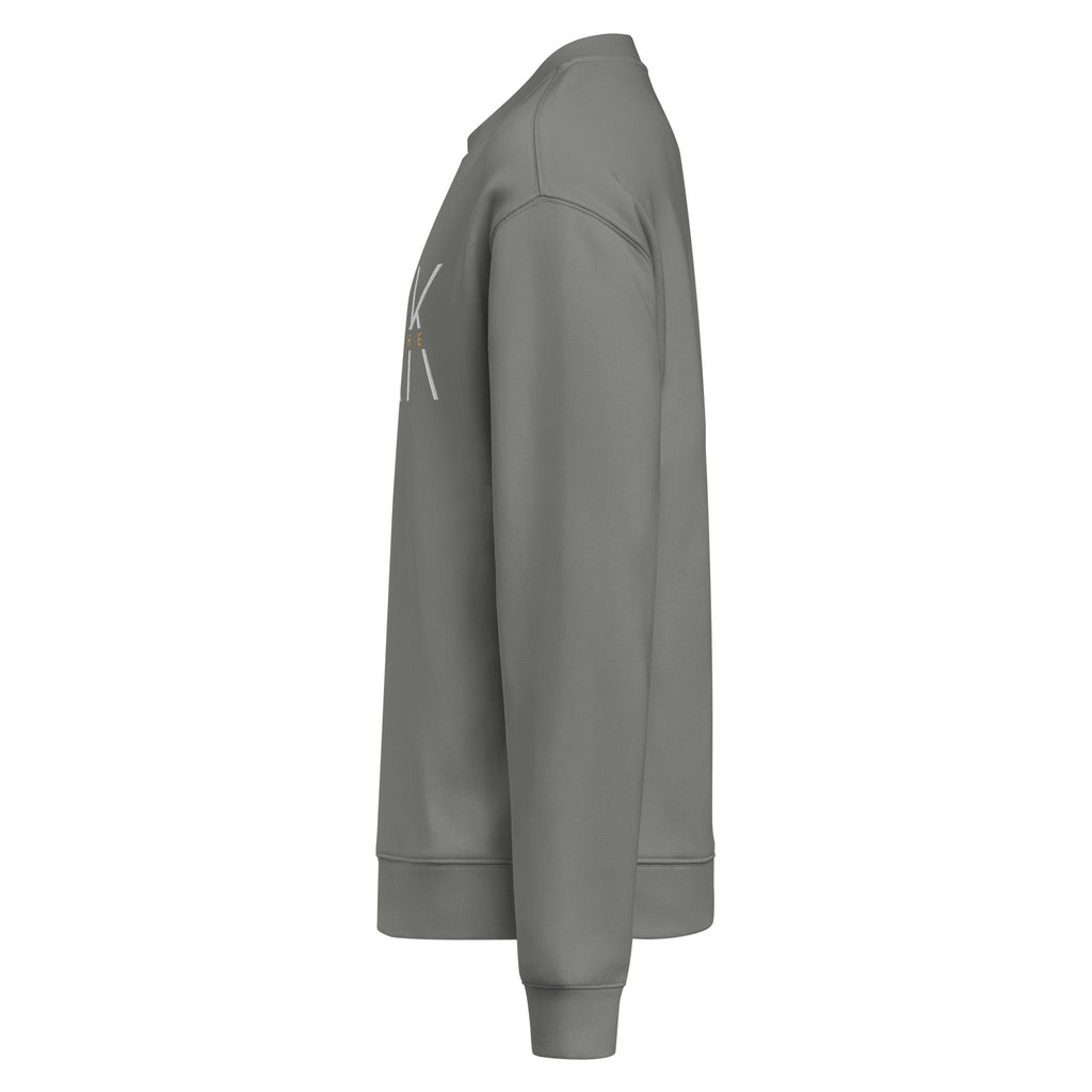 Men's Crew Neck Sweatshirt - Be The Ark Embroidery - Various Colors Christian Faith Sweater