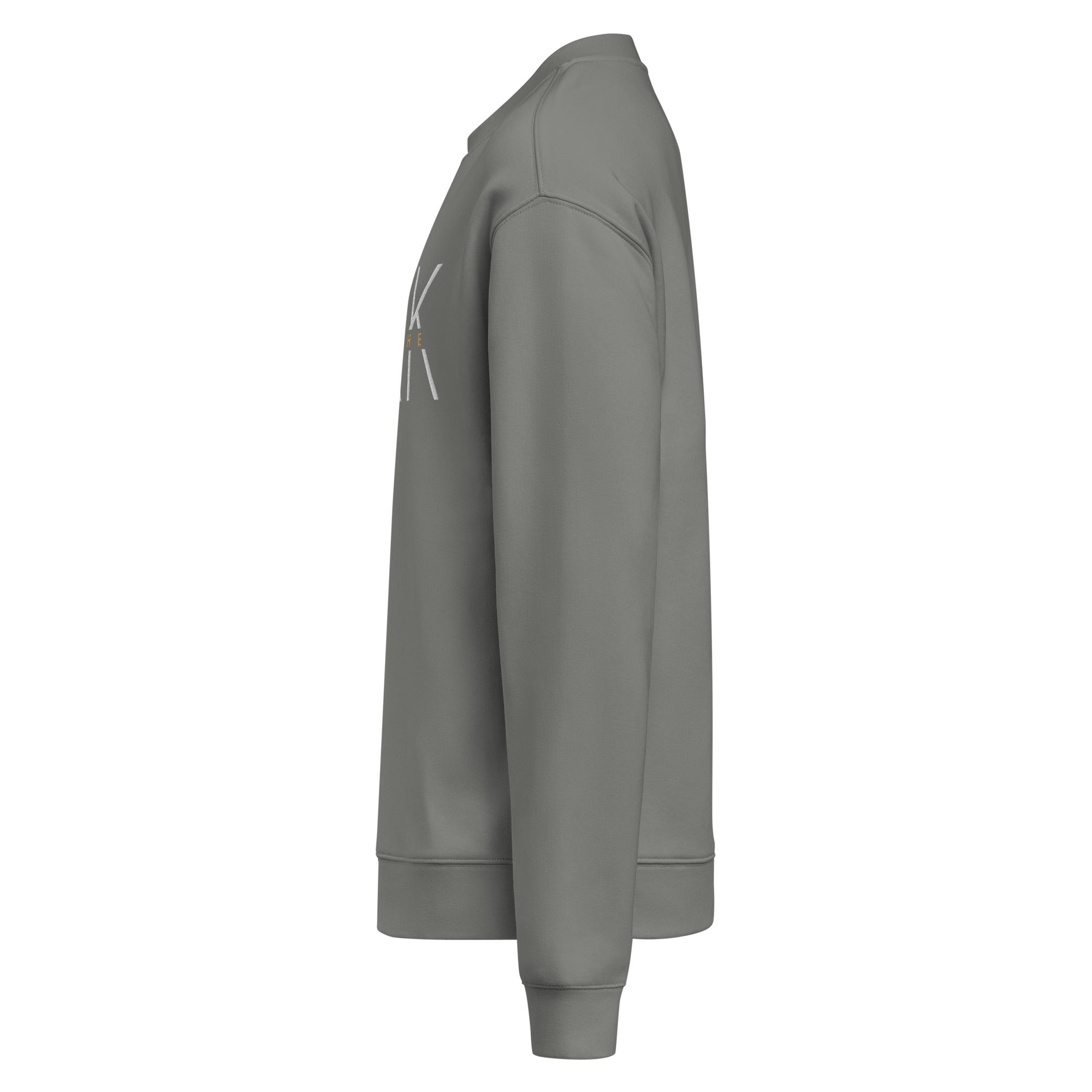 Men's Crew Neck Sweatshirt - Be The Ark Embroidery - Various Colors Christian Faith Sweater