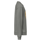 Men Crew Neck Sweatshirt with Front Text Print Long Sleeve