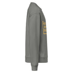 Men Crew Neck Sweatshirt with Front Text Print Long Sleeve