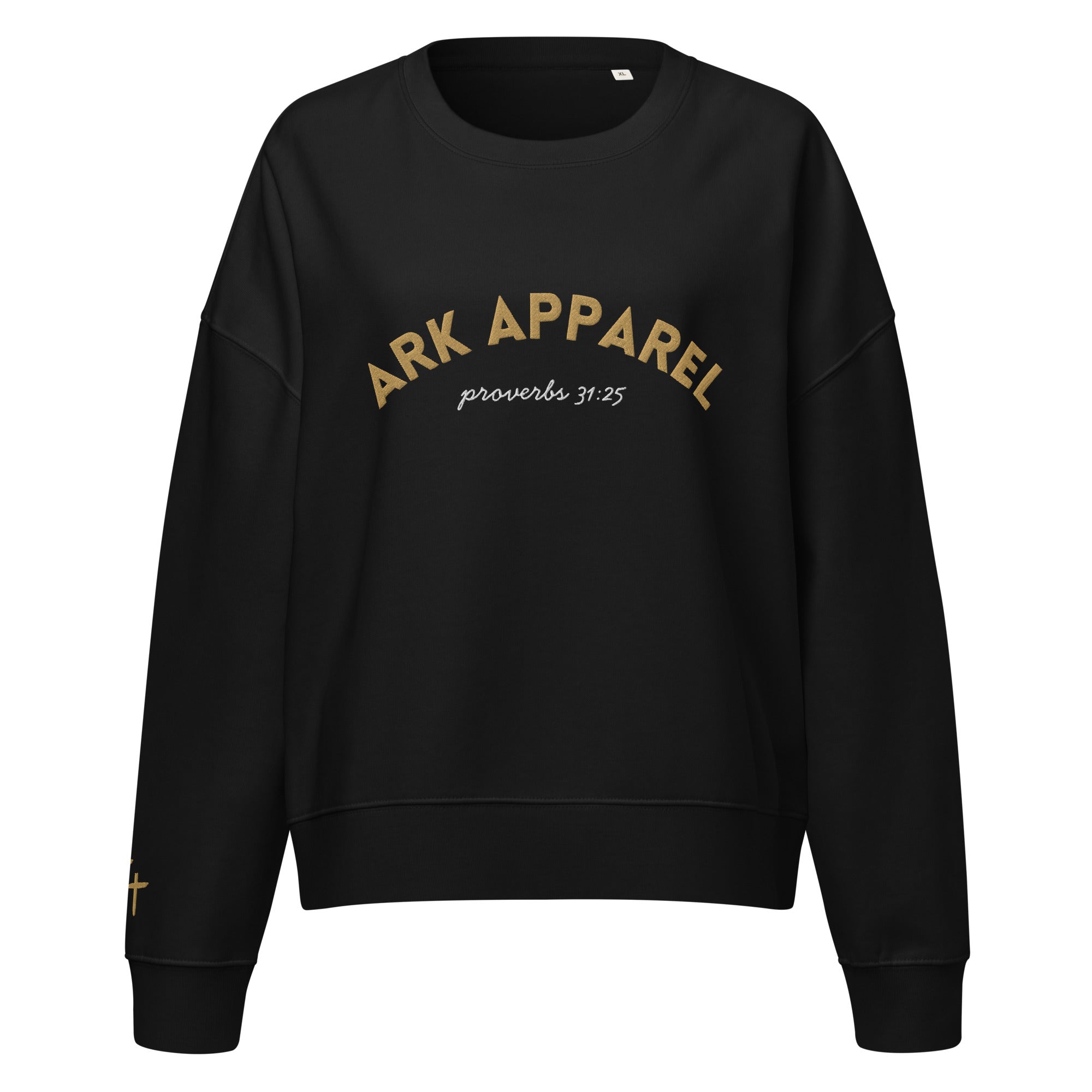 ARK Apparel Signature Organic Sweatshirt | Embroidered Brand Crewneck