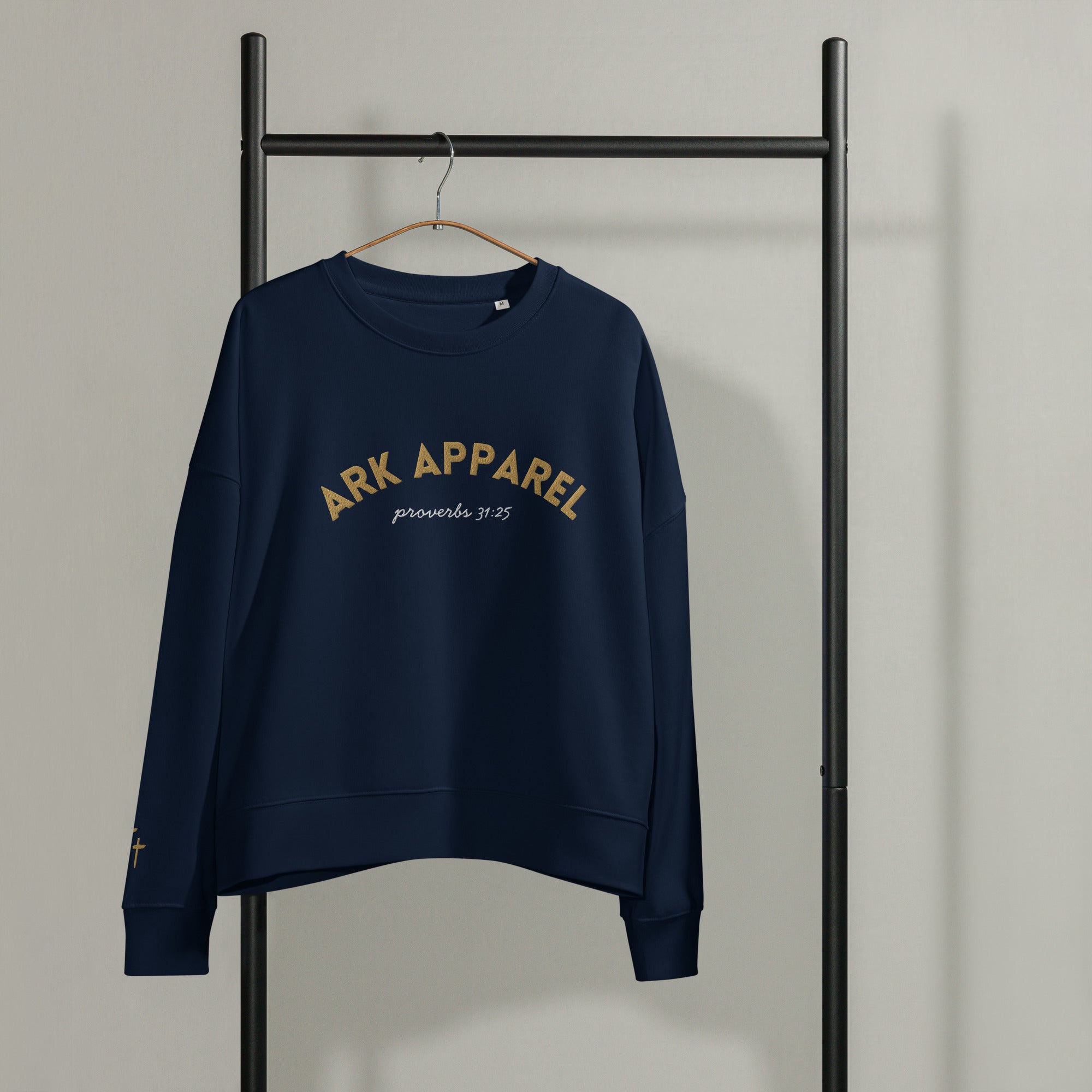 ARK Apparel Signature Organic Sweatshirt | Embroidered Brand Crewneck