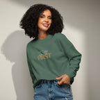 Faith First Organic Embroidered Sweatshirt | Matthew 6:33 Crewneck